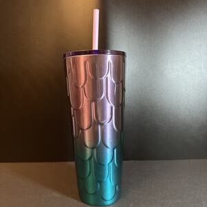 Starbucks 2023 Twilight Ombré Mermaid Tumbler, Purple Blue 24 oz